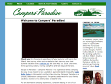 Tablet Screenshot of campersparadise-mn.com